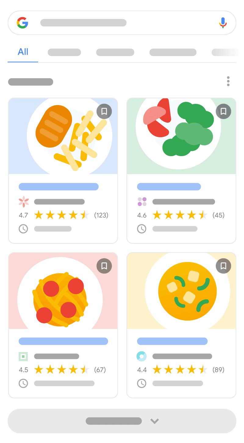 Example of Recipe rich result Google Search